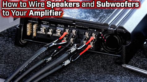 what wires do i need to hook up my amp and subs